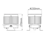 144W 9 LED BORA Light Bar - Image 3