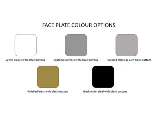 Rako WCM-030 3 Button Wired Modular Panel Cover Plate Options