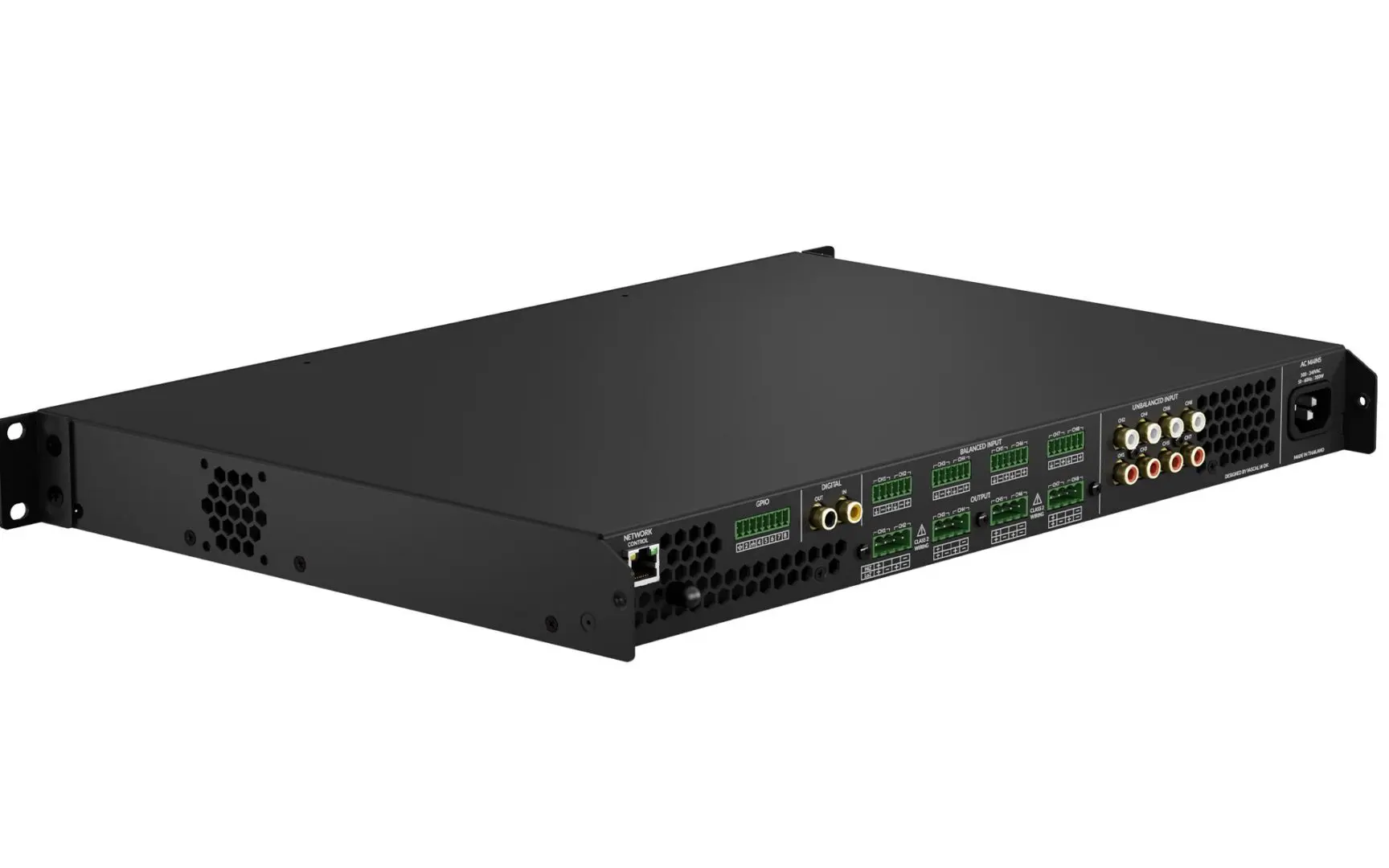 RTI Control AMP-8-125 - 8 Channel 125W 8Ω, 4 Channel 70/100V 250W DSP Matrix Amp - Image 2
