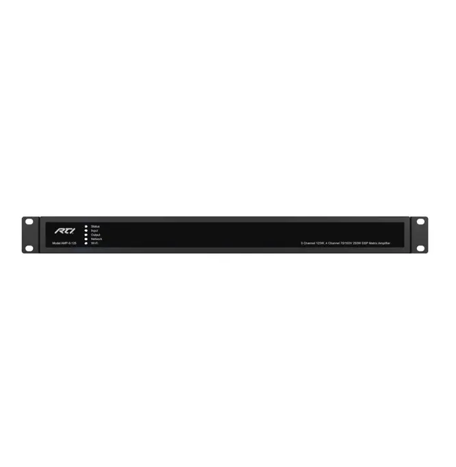 RTI Control AMP-8-125 - 8 Channel 125W 8Ω, 4 Channel 70/100V 250W DSP Matrix Amp
