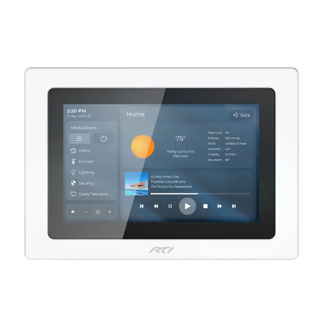 RTI Control KX7 7 inch In-Wall Touchpanel Keypad