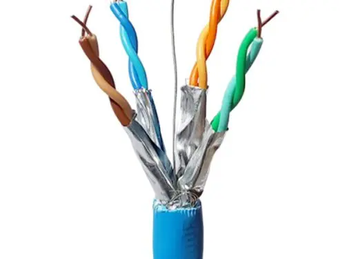 ICE Network Cable Cat 7 LSZH Cable 10Gig 23AWG 4 Pair Solid Shielded 1000 Feet