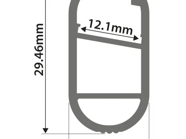 Aluminium Channel Profile Extrusion For LED Ribbon/Tape