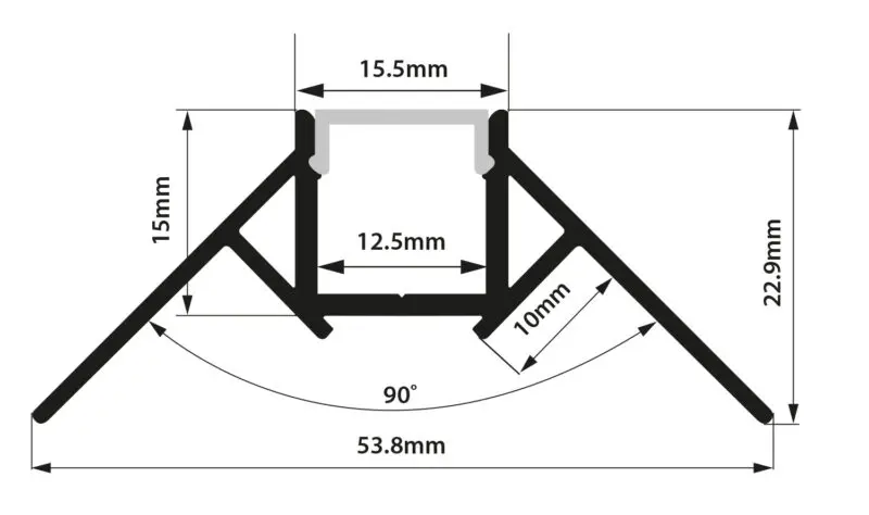 PCi2 LED Profile 2 Metre - Image 2