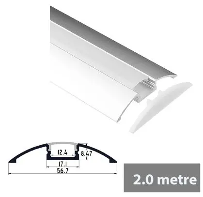 PC08 - 2M Aluminium Channel Profile For LED Ribbon/Tape