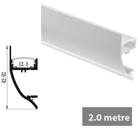 PC22 - 2M Aluminium Channel Profile For LED Ribbon/Tape