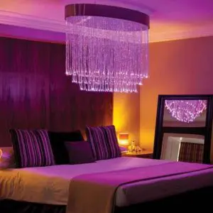1M Fibre Optic Elliptical Chandelier