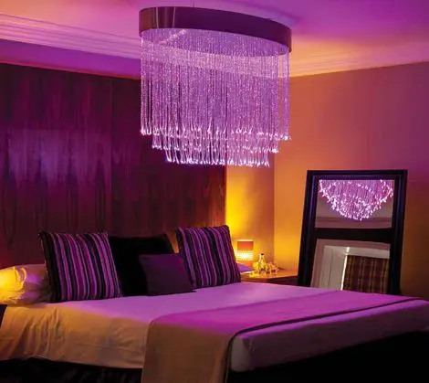 UFO 1Metre Corona UFO Fibre Optic Elliptical Chandelier 1250