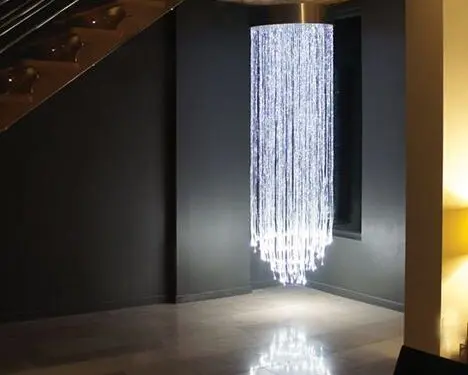 2M Fibre Optic Circular Chandelier