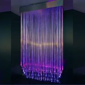 2M Fibre Optic Corona Rectangular Chandelier – Small