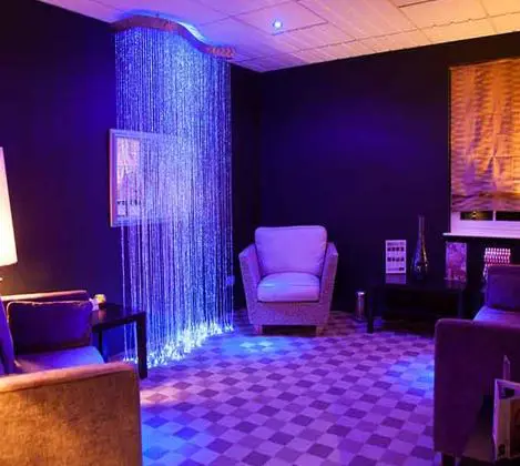 UFO Fibre Optic Corona Wave Effect Chandelier