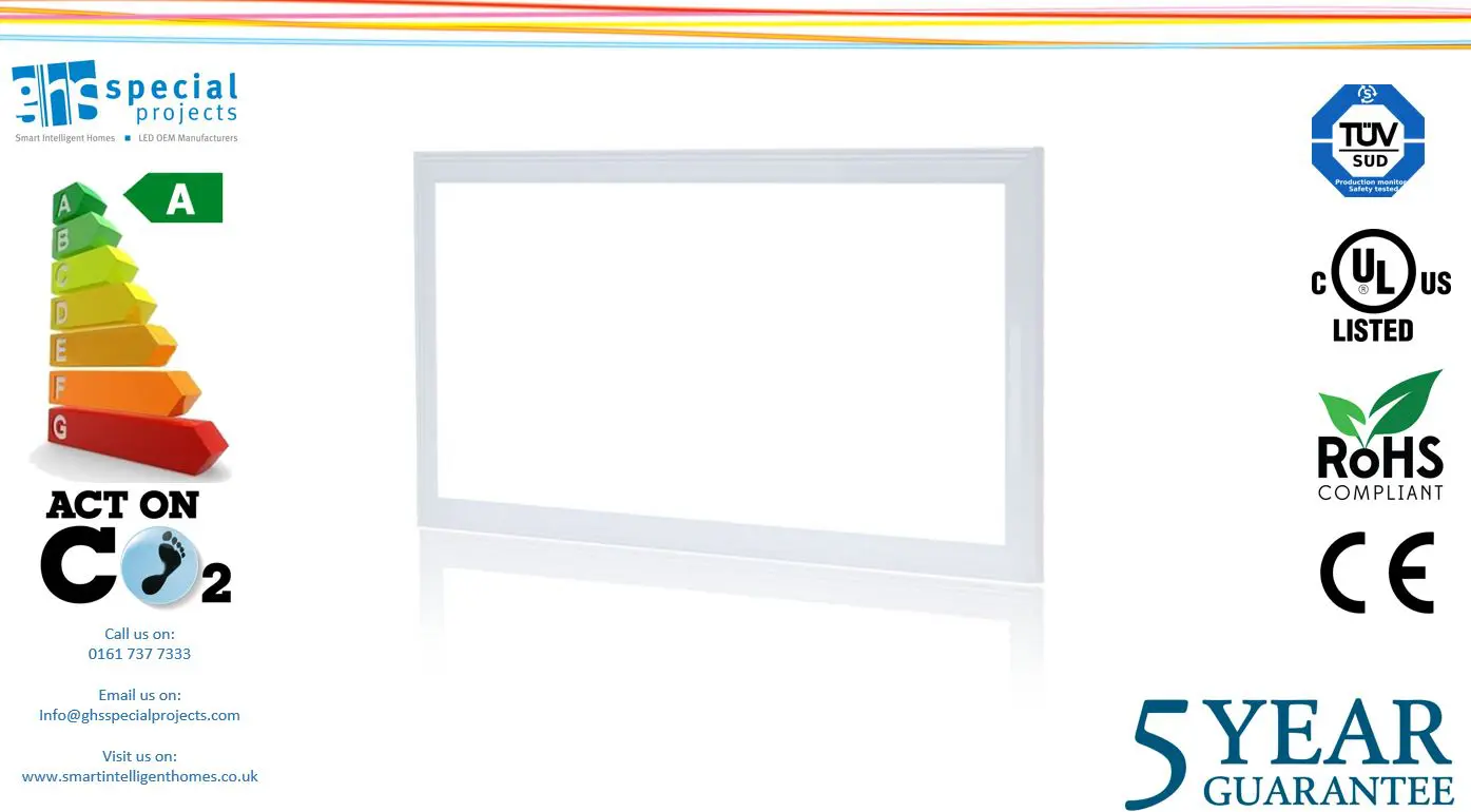 PANEL LIGHT 70W LED with driver 1200mmx600mm 5 YEAR guarantee 6000K