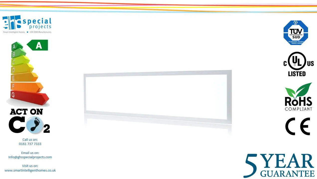 1200x300 PANEL LIGHT 40W LED 6000K