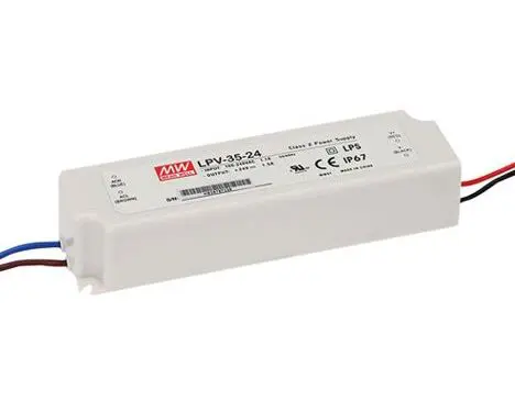 Mean Well LPV-35 Series Non-dim Constant Voltage LED Drivers 35W