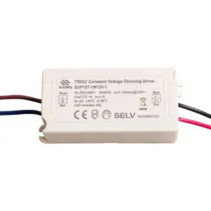 12V Euchips 12W Mains Triac Dimmable Constant Voltage LED Driver