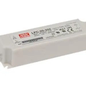 MEAN WELL LPC-20 Series Constant Current Non-Dim IP67 Driver