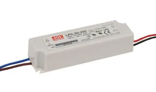 MEAN WELL LPC-20 Series Constant Current Non-Dim IP67 Driver