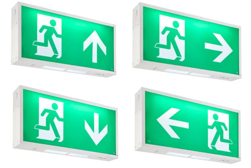 Emergency Lighting LED Sign 101625 Wall Mounted - Image 2