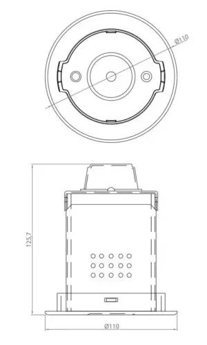 Cyclo 2 ENM 1.9W daylight white Emergency Downlight 76383 - Image 2