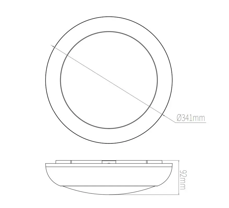 LED EMERGENCY LIGHTING FORCA BULKHEAD 77902 CCT IP65 18W MICROWAVE - Image 4