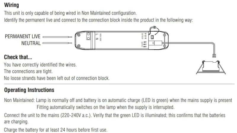 Emergency SightPRO Downlight 2W 6500K - Image 2
