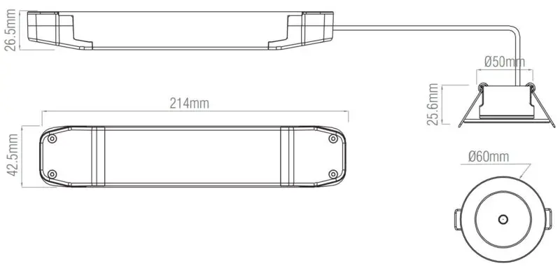 Emergency SightPRO Downlight 2W 6500K - Image 5