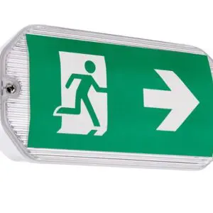 Emergency Lighting LED Sign 91358 IP65 Wall Mounted 3W