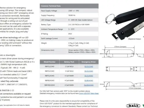 Omni-LED FLEXI RBF Articulated LED Remote Box Emergency