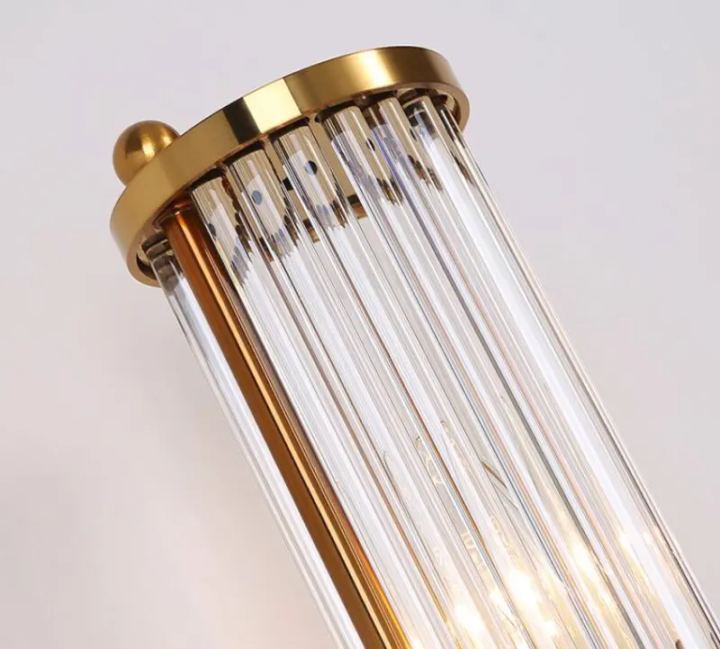 DEC002 Art Deco Brass Style Glass Wall Light - Image 2