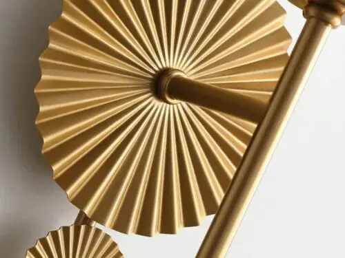 DEC003 Art Deco Brass Style K9 Crystal Wall Light