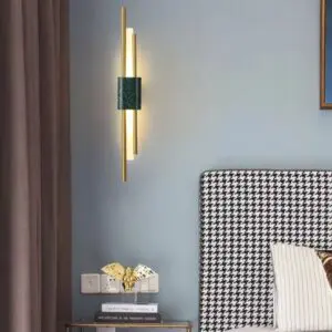 DEC008 Art Deco Brass Style 4 Piece Wall Light