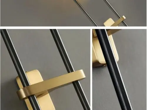 DEC009 Art Deco Brass Style Glass Wall Light