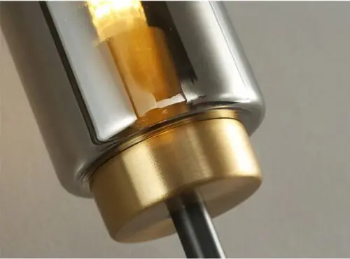 DEC009 Art Deco Brass Style Glass Wall Light - Image 6