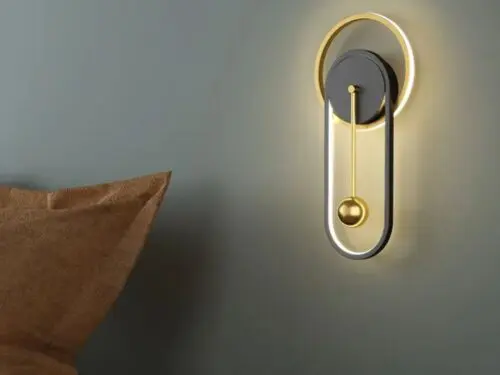 DEC010 Art Deco Brass Style Glass Wall Light