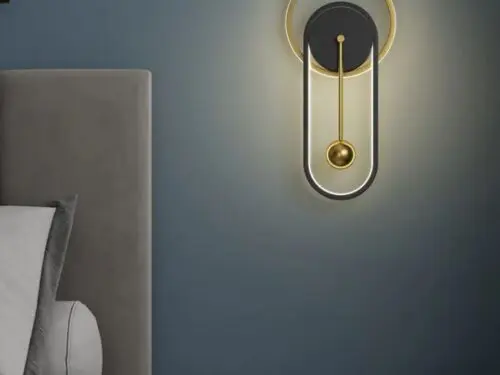 DEC010 Art Deco Brass Style Glass Wall Light