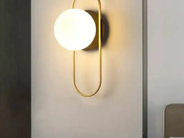 DEC011 ART DECO BRASS STYLE GLASS WALL LIGHT