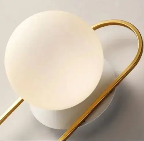 DEC011 Art Deco Brass Style Glass Wall Light - Image 3
