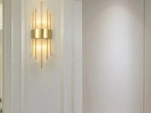 DEC012 Art Deco Brass Style Glass Wall light