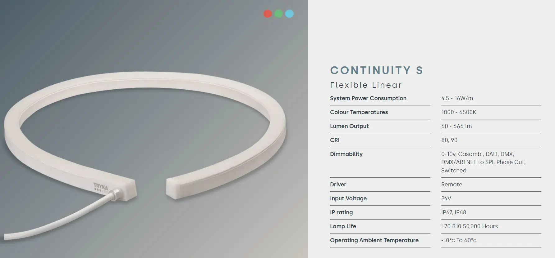 TRYKA CONTINUITY S Flexible Linear - Image 2