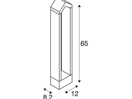 RASCALI 65 Pole LED Outdoor Floor Stand RASCALI 65 Pole LED Outdoor Floor Stand