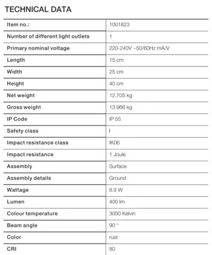 RUSTY Pathlight 40 LED Pole - Image 7
