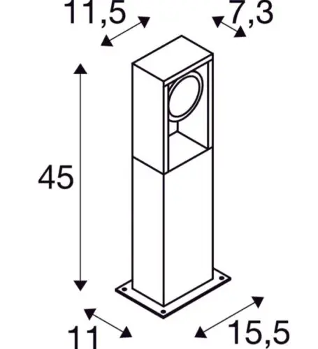 ESKINA FRAME 45 FL outdoor LED floor light - Image 6
