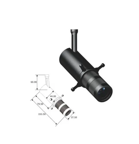 10W GHSVG-4510-2035 Magnetic Track Framing Projector Spotlight Contour Zoom & Focus