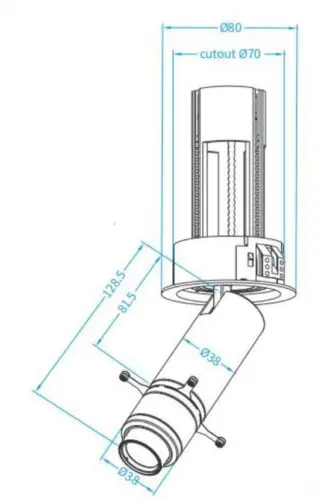 10W GHSKPD1070K Framing Projector Spotlight Contour Zoom & Focus - Image 9