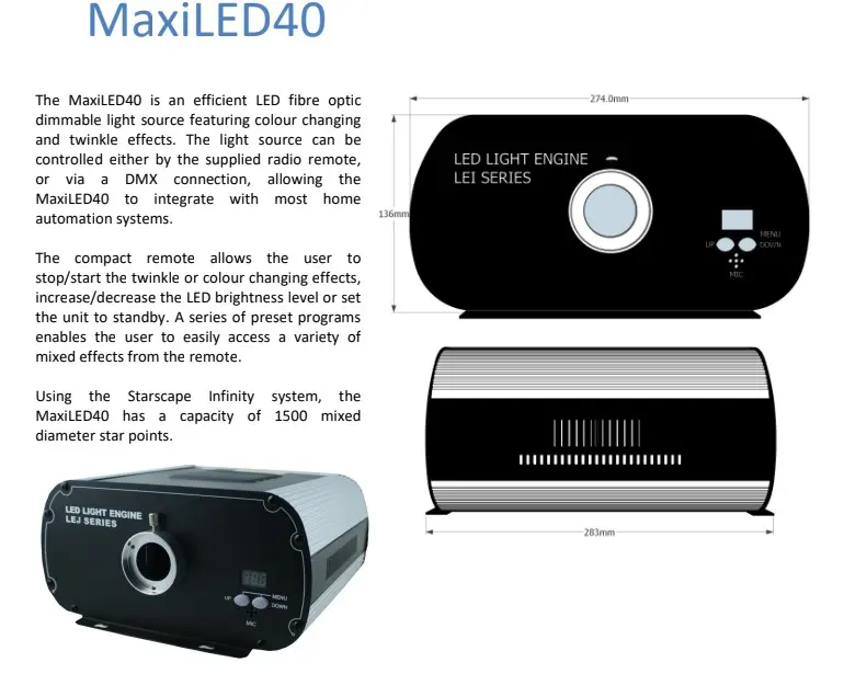 PRO 800 Fibre Optics Stars Ceiling Kit - Image 2