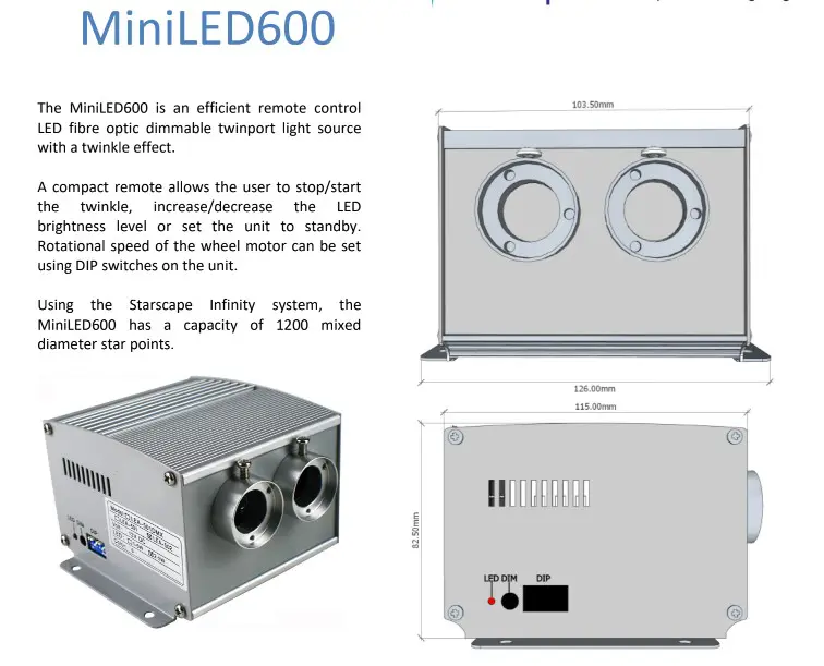 Maxi 500 Fibre Optics Stars Ceiling Kit - Image 2