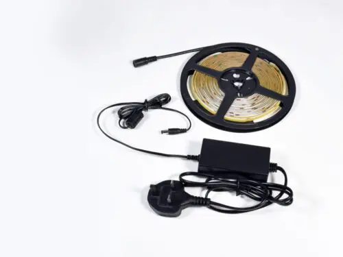 10.5W/m LED 24V 5m Spotless Ribbon Tape Kit IP20 including driver