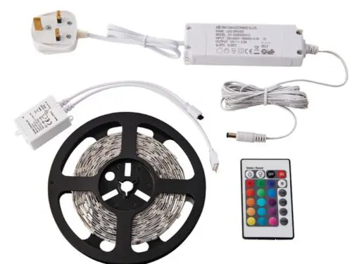 24W Flexline LED 12V 5m Ribbon Tape Kit RGB