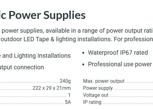 60W Constant Voltage LED Driver 12V / 24V 60W Constant Voltage LED Driver 12V / 24V