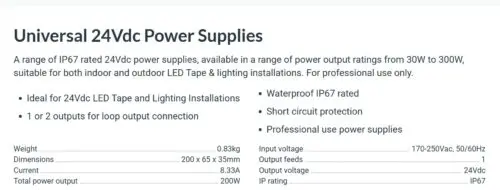 200W Constant Voltage LED Driver 24V - Image 2